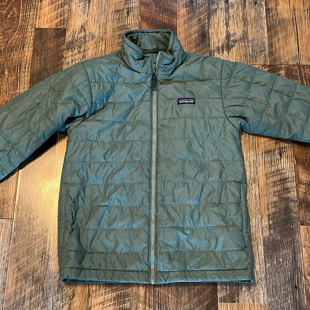 Patagonia Youth Kids Unisex Girls Boys Quilted Puffer Jacket Coat Size Large 12